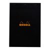 Jegyzettömb Clairefontaine Rhodia Black A/4 80 lapos kockás