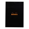 Jegyzettömb Clairefontaine Rhodia Black A/4 80 lapos kockás
