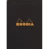 Jegyzettömb Clairefontaine Rhodia Black A/4 80 lapos vonalas margós