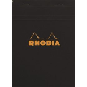   Jegyzettömb Clairefontaine Rhodia Black A/4 80 lapos vonalas margós