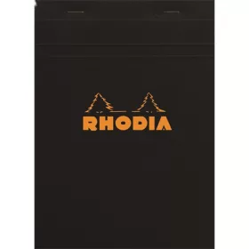   Jegyzettömb Clairefontaine Rhodia Black A/5 80 lapos kockás
