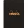 Jegyzettömb Clairefontaine Rhodia Black A/5 80 lapos kockás