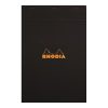 Jegyzettömb Clairefontaine Rhodia Black A/5 80 lapos vonalas margós