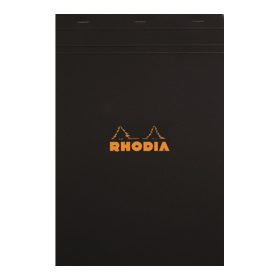   Jegyzettömb Clairefontaine Rhodia Black A/5 80 lapos vonalas margós