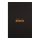Jegyzettömb Clairefontaine Rhodia Black A/5 80 lapos vonalas margós