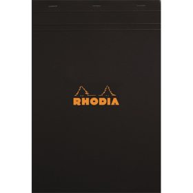   Jegyzettömb Clairefontaine Rhodia Black A/6 80 lapos kockás