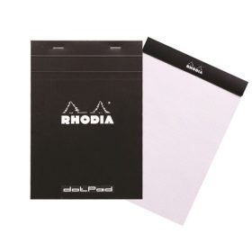   Jegyzettömb Clairefontaine Rhodia 14.8x21 cm 80 lapos ponthálós fekete