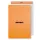 Jegyzettömb Clairefontaine Rhodia Orange A/4+ 80 lapos vonalas