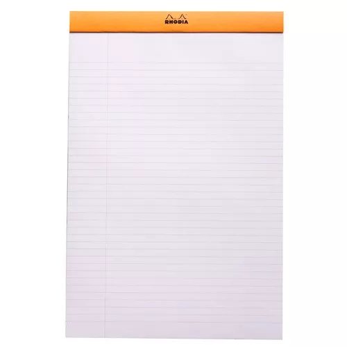 Jegyzettömb Clairefontaine Rhodia Orange A/4+ 80 lapos vonalas