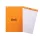 Jegyzettömb Clairefontaine Rhodia Orange A/4+ 80 lapos kockás lyukasztott