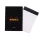 Jegyzettömb Clairefontaine Rhodia Black A/6 80 lapos vonalas