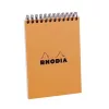 Jegyzettömb spirálos Clairefontaine Rhodia Orange A/5 80 lapos vonalas