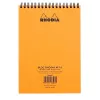Jegyzettömb spirálos Clairefontaine Rhodia Orange A/5 80 lapos vonalas