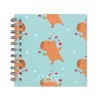 Spirál notesz Forever Young A/6 négyzet keménytáblás Capybara