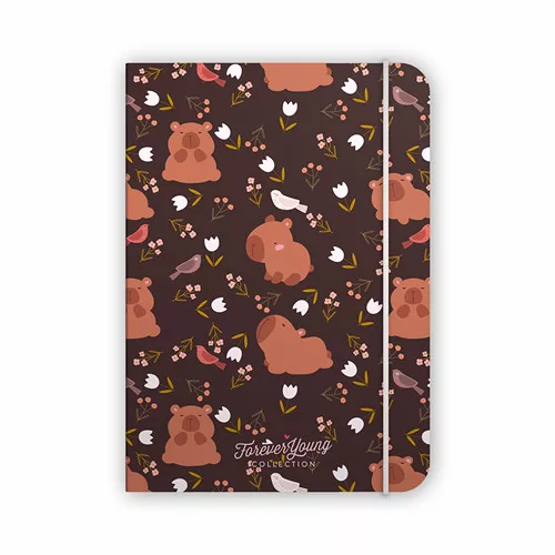 Gumis notesz Forever Young A/6 Capybara