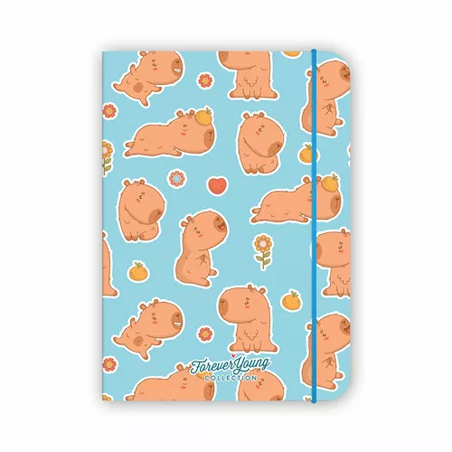 Gumis notesz Forever Young A/6 Capybara