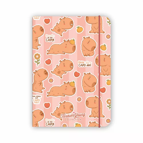Gumis notesz Forever Young A/6 Capybara