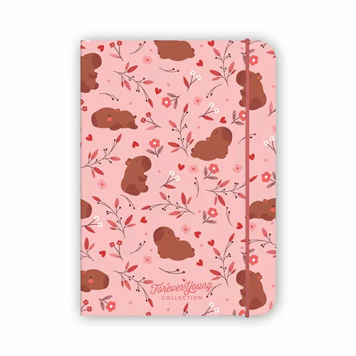 Gumis notesz Forever Young A/6 Capybara