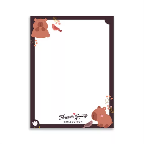 Mágneses jegyzettömb Forever Young A/7 Capybara