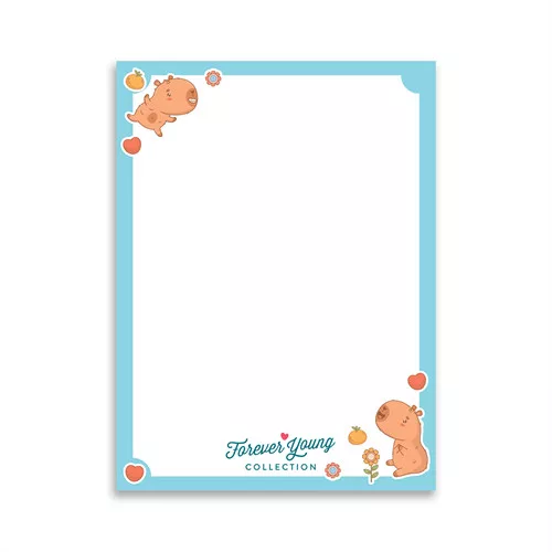 Mágneses jegyzettömb Forever Young A/7 Capybara