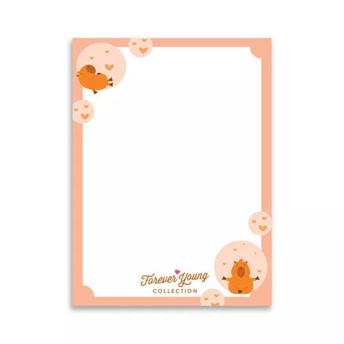 Mágneses jegyzettömb Forever Young A/7 Capybara