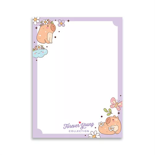 Mágneses jegyzettömb Forever Young A/7 Capybara