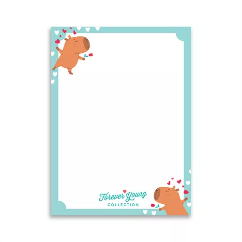 Mágneses jegyzettömb Forever Young A/7 Capybara