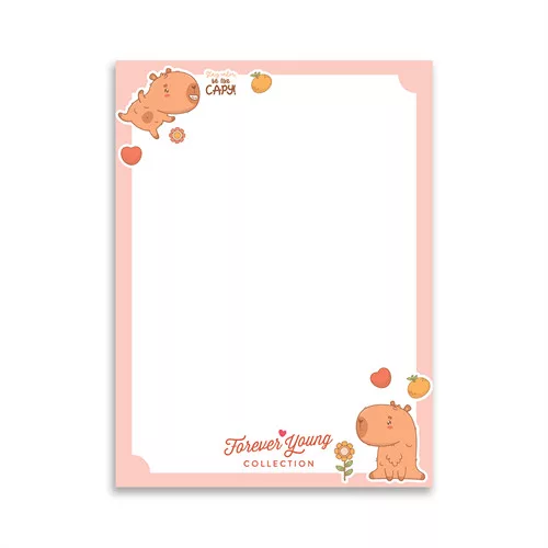 Mágneses jegyzettömb Forever Young A/7 Capybara