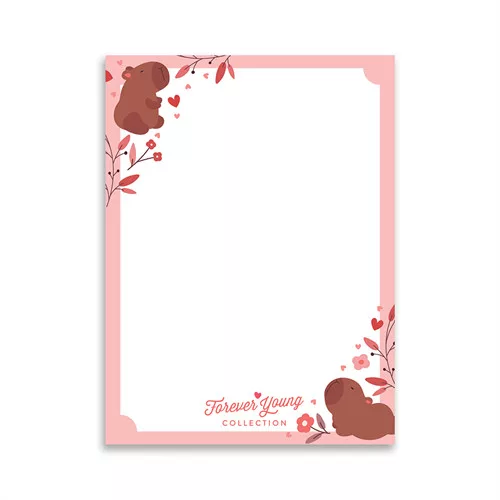 Mágneses jegyzettömb Forever Young A/7 Capybara