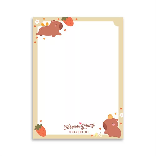 Mágneses jegyzettömb Forever Young A/7 Capybara