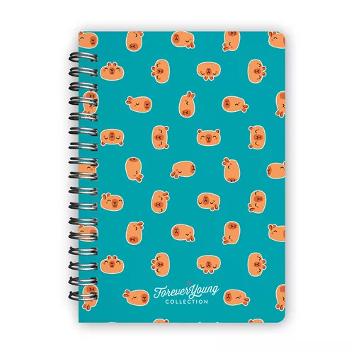 Spirál notesz Forever Young B/6 sima Capybara