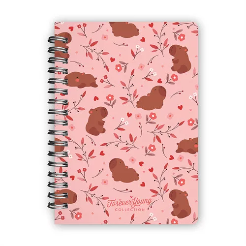 Spirál notesz Forever Young B/6 sima Capybara