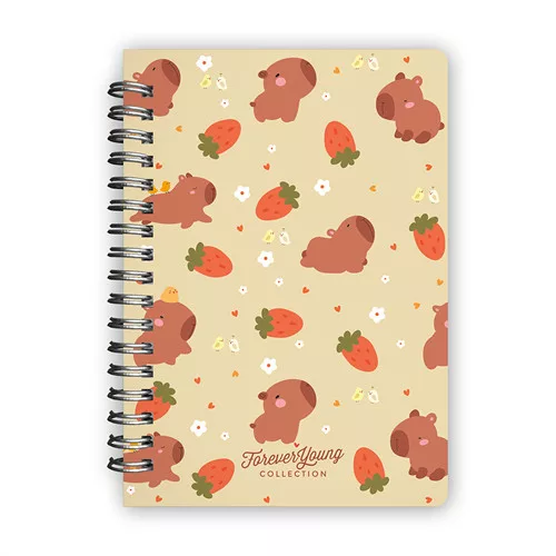 Spirál notesz Forever Young B/6 sima Capybara