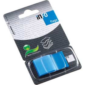   Oldaljelölő műanyag Info Notes Info Flag 25x43 mm 50 lapos kék