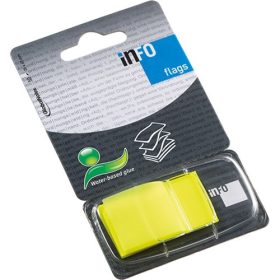   Oldaljelölő műanyag Info Notes Info Flag 25x43 mm 50 lapos sárga
