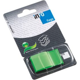   Oldaljelölő műanyag Info Notes Info Flag 25x43 mm 50 lapos zöld