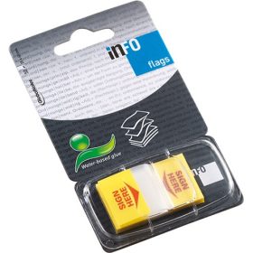   Oldaljelölő műanyag Info Notes Info Flag 25x43 mm 50 lapos aláírás ikon