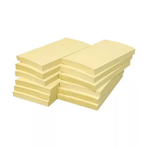 Öntapadós jegyzettömb Info Notes 125x75 mm 100 lapos sárga környezetbarát
