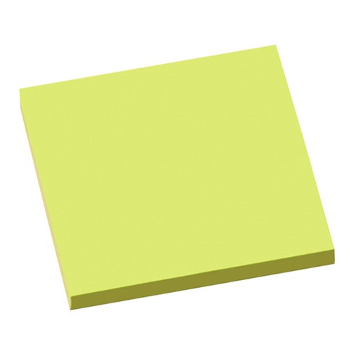 Öntapadós jegyzettömb Info Notes 75x75 mm 80 lapos élénk zöld