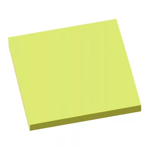 Öntapadós jegyzettömb Info Notes 75x75 mm 80 lapos élénk zöld
