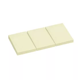   Öntapadós jegyzettömb Info Notes 40x50 mm 3x100 lapos sárga