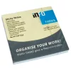 Öntapadós jegyzettömb Info Notes 75x75 mm 100 lapos pasztellszínek