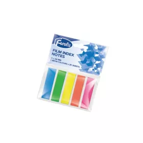   Oldaljelölő műanyag Forofis 12x45 mm 5x25 lapos vegyes színekben
