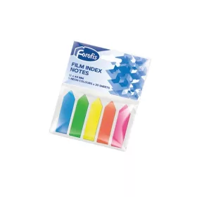   Oldaljelölő műanyag Forofis 12x44 mm 5x20 lapos vegyes színekben