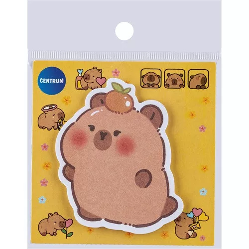 Öntapadós jegyzettömb CAPYBARA 80x80 mm 30 lapos vegyes