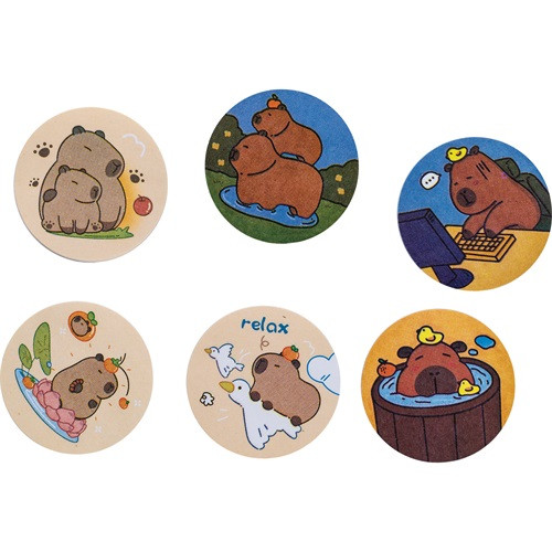 Öntapadós jegyzettömb Centrum CAPYBARA 45x45mm 50 lapos vegyes