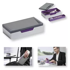   Rendszereződoboz Durable Varicolor 122x62x235 mm szürke-lila