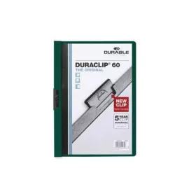 Clip-mappa Durable Duraclip A/4 60 lapig sötétzöld