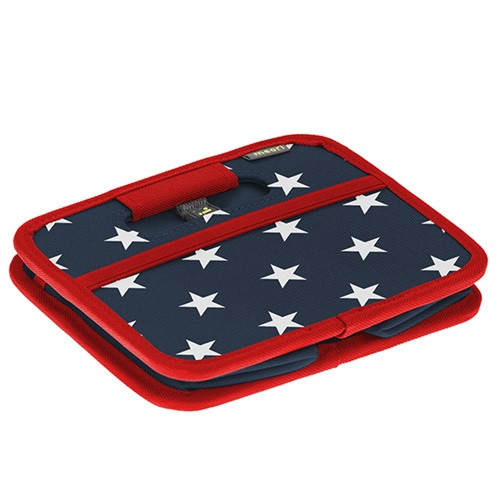 Rendszereződoboz Meori összehajtható textil csillagok kék