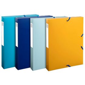   Füzetbox Exacompta Bee Blue A/4 40 mm gerinccel PP vegyes színek